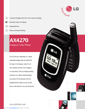 LG AX4270 Specification Sheet
