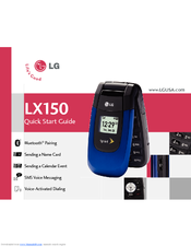 LG LX150 Quick Start Manual