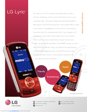 LG Lyric MT375 Specifications