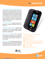 LG C900B Specifications