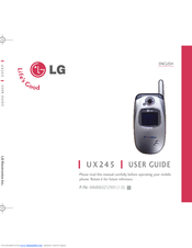 LG UX245 User Manual