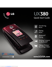 LG UX380 Quick Start Manual