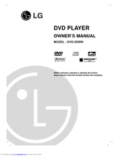 LG DVD-3030N Owner's Manual