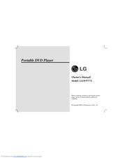 LG LGDVP7772 Owner's Manual