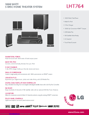 LG LHT764 Specifications