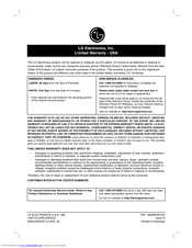 LG LHY-518 Warranty