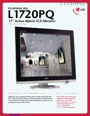 LG Flatron L1720PQ Specifications