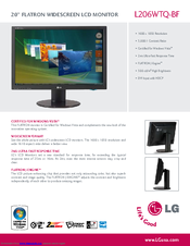 LG Flatron L206WTQ-BF Specifications