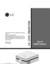 LG AF115 Owner's Manual