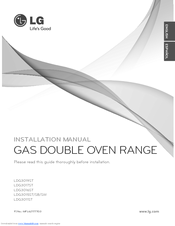 LG LDG3019ST Installation Manual