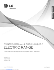 LG LRE3012SW Owner's Manual & Cooking Manual