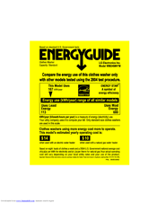 LG WM2496HSM Energy Manual