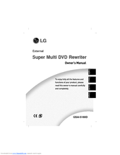 LG GSA-5160D Owner's Manual