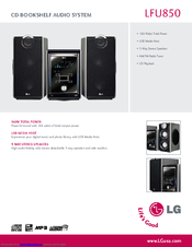 LG LF-U850 -  Micro System Specifications
