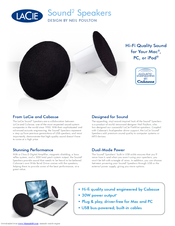 LaCie 130906 - Sound2 Speakers PC Multimedia Specifications