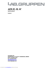 Lab.gruppen ACN 3C Parts Manual
