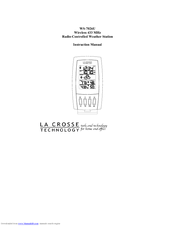La Crosse Technology WS-7026U Instruction Manual