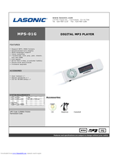 Lasonic MPS-01G Specifications