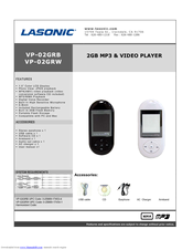 Lasonic VP-02GRB Specifications