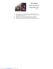 Latte Espresso 8GB User Manual
