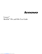Lenovo S10e - IdeaPad 4187 - Atom 1.6 GHz User Manual