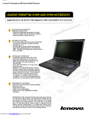 Lenovo 7439V2U Specifications