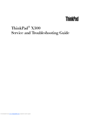Lenovo ThinkPad X300 6477 Supplementary Manual