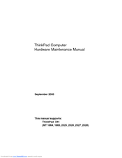 Lenovo 1866 - ThinkPad X41 Tablet Hardware Maintenance Manual