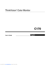 Lenovo ThinkVision C170 User Manual