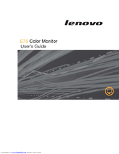 Lenovo E75 User Manual