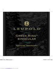 Leupold GREEN RING BINOCULAR Instruction Manual