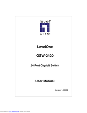 LevelOne OfficeCon GSW-2420 User Manual