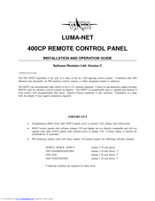 NSI LUMA-NET 400CP Installation And Operation Manual