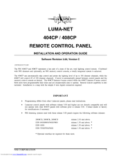 NSI 404CP Installation And Operation Manual