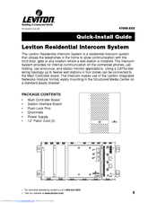 Leviton 47000-CHM Quick Install Manual