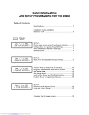 Leviton D3208 Programming Setup Manual