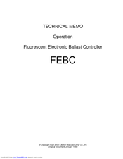 Leviton FEBC Operation Manual