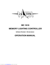 NSI MC 1616 Operation Manual