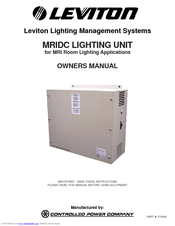 Leviton MRIDC Owner's Manual