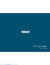Lexicon GX-7 User Manual