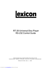 Lexicon RT-232 Control Manual