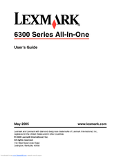 Lexmark 6300 Series User Manual