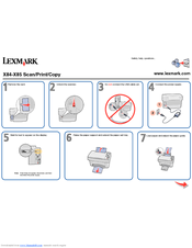 Lexmark X84 Quick Start Manual