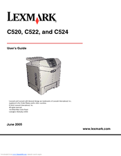 Lexmark 16C0000 - X 520 MFP B/W Laser User Manual
