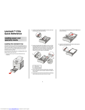 Lexmark C53x Quick Reference