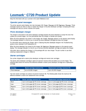 Lexmark 15W0008 - C 720dn Color Laser Printer Product Update