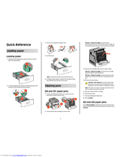 Lexmark T656DNE Quick Reference