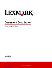 Lexmark Document Distributor User Manual
