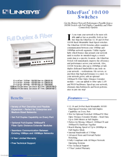 Linksys DSSXFXSC Specifications