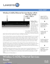 Linksys SVR200 - One Wireless-G ADSL/EN Services Router Wireless Datasheet